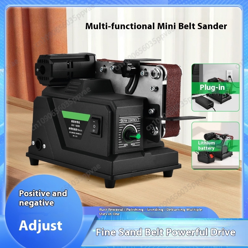 Workshop Tools Knife Sharpener - Automatischer kabelloser Mini-Bandschleifer, 2-in-1-Schleifmaschine, Poliermaschine mit