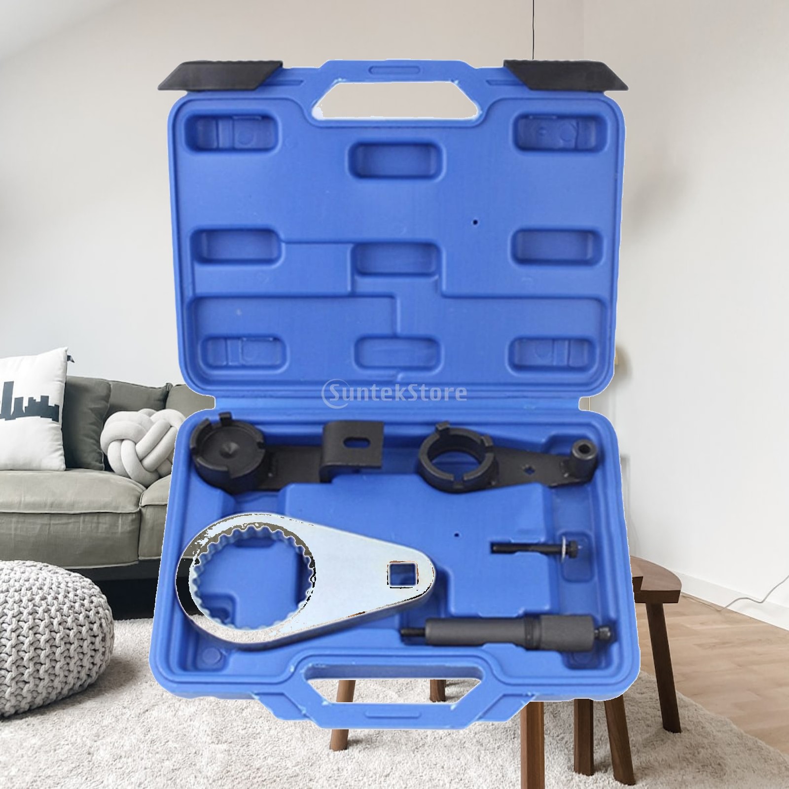 Tools Set Workshop - Hochleistungs-Nockenwellen-Einstellwerkzeug Metallisches Motorwartungs-Werkzeugset Fahrzeug-Werkstatt-Kit für Mechaniker