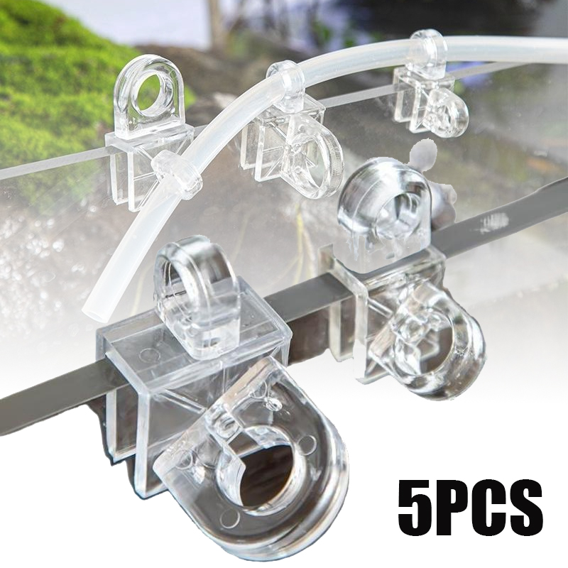 Pipe Clamp Bar - 5PCS Aquarium Befestigungs Clip Aquarium Luft