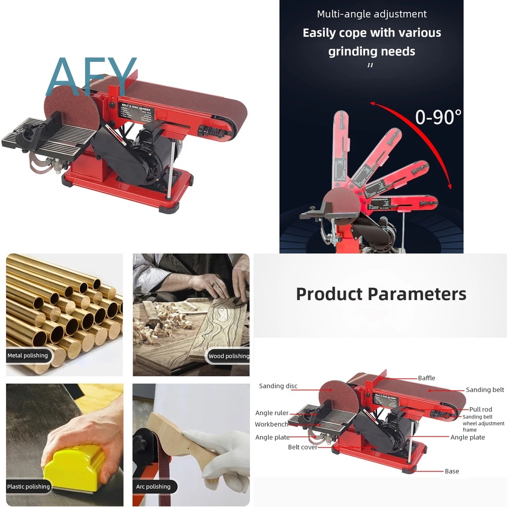 Workshop Tools Knife Sharpener - Elektrischer Tischbandschleifer Poliermaschine für Holz Metall