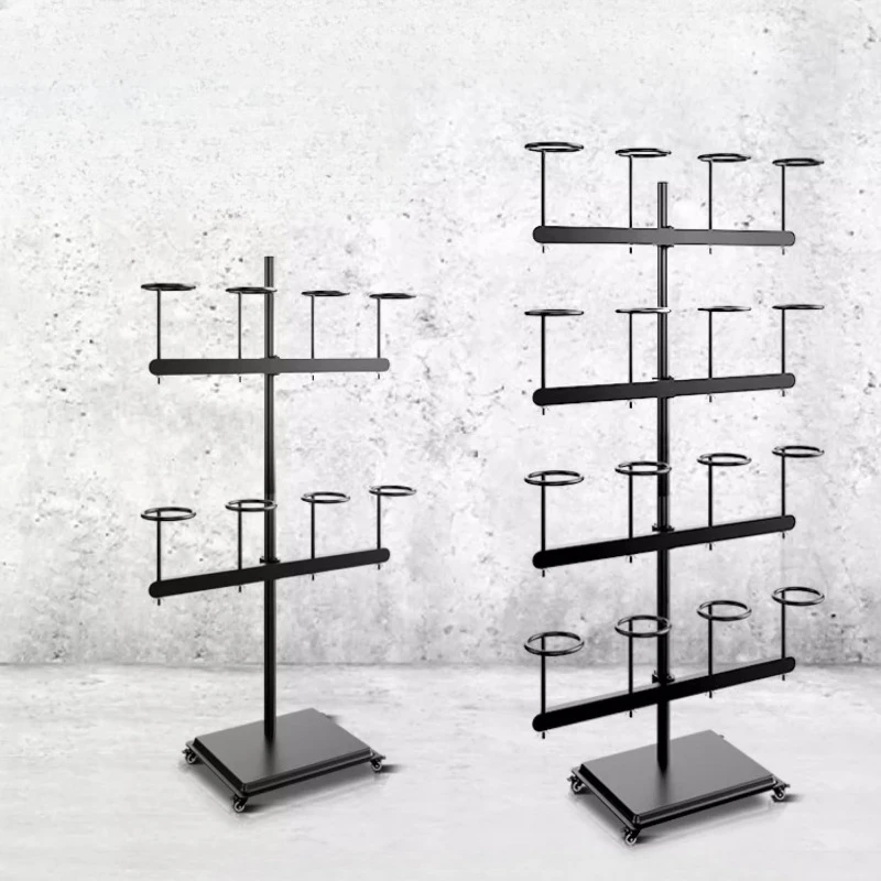 Workshop Tools Hanging - Baustellenhelmhalter, Werkstattregale, Schutzhelm-Wandhalterung, bohrfreier mobiler Bodenständer