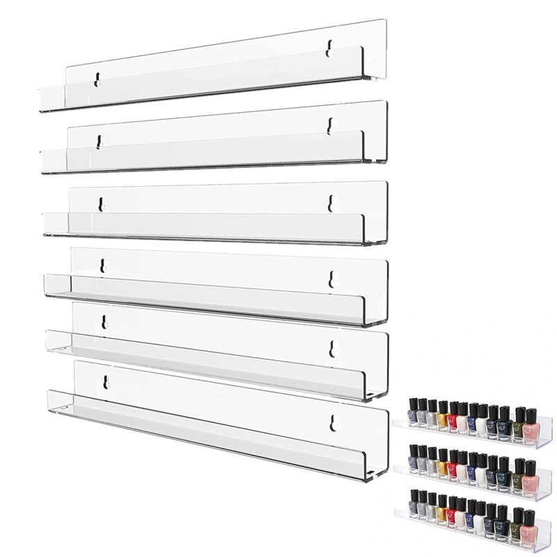 Screw Organizer Kit - Acryl Nagellack-Regal Wandmontiert, Lippenstift- und Nagellackflaschenhalter,