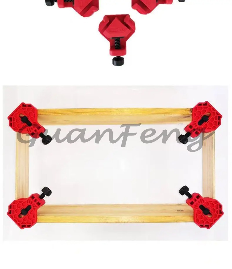 Angle Clamp 90 - 4er-Pack 90-Grad-Winkelklemmen, schnell verstellbarer, federbelasteter Winkelhalter