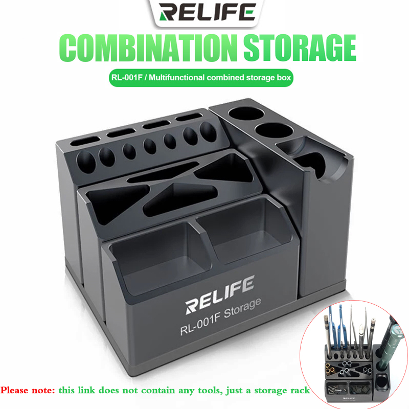 Screw Organizer Kit - RELIFE RL-001F Aufbewahrungsbox, Pinzette, Schraubendreher, Schraubenteile,