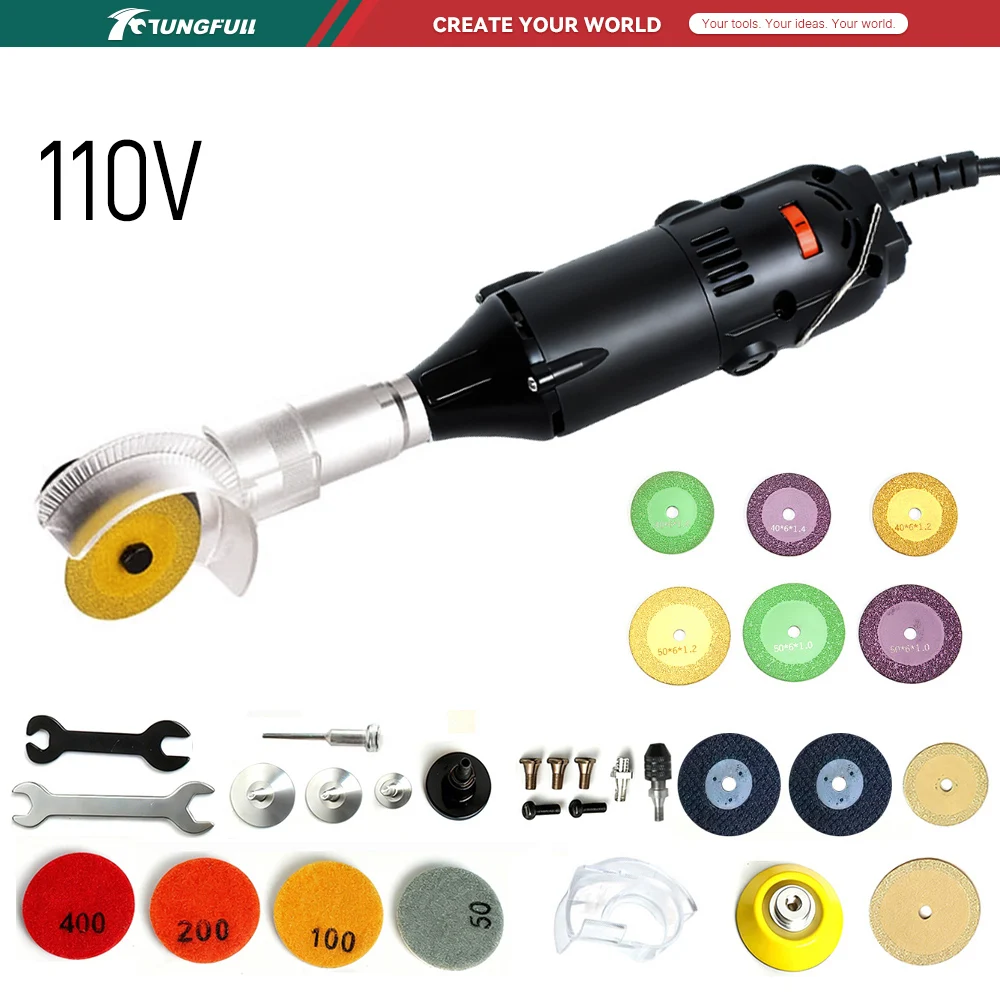 Workshop Tools And Equipment - TUNGFULL 110V Mini-Winkelschleifer, elektrische Poliermaschine, tragbares