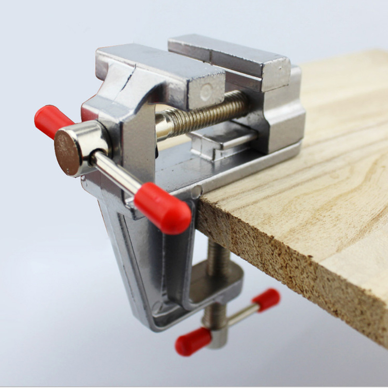 Workshop Tools Vice - Mini-Schraubstock, multifunktional, 3,5 Zoll, Aluminium, Miniatur,