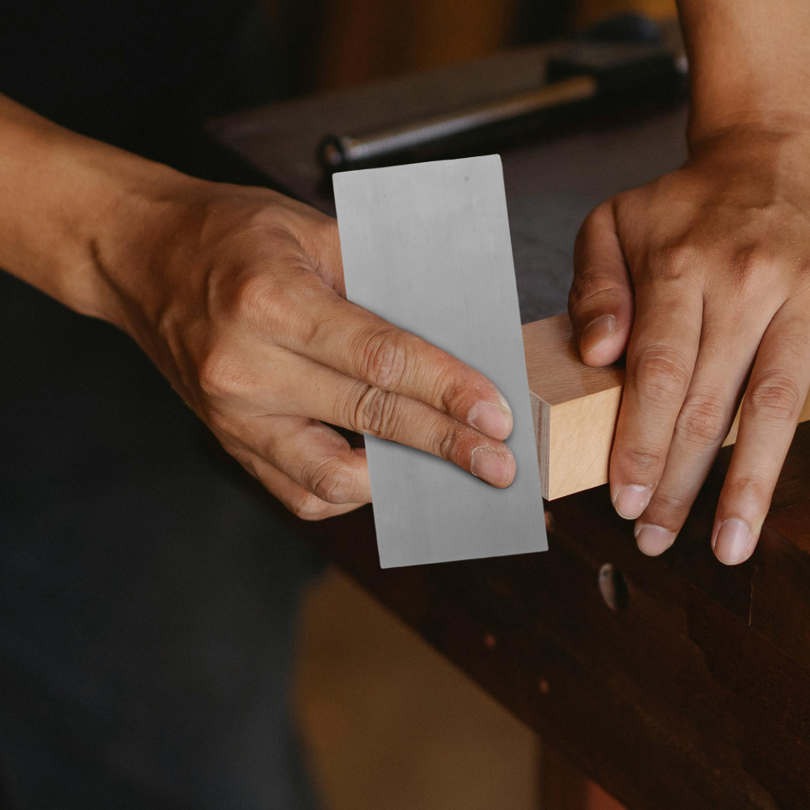 Card Scraper Cabinet - 6-teiliges Schreinerwerkzeug-Set mit mehrfach geformten Präzisions-Kartonschabern