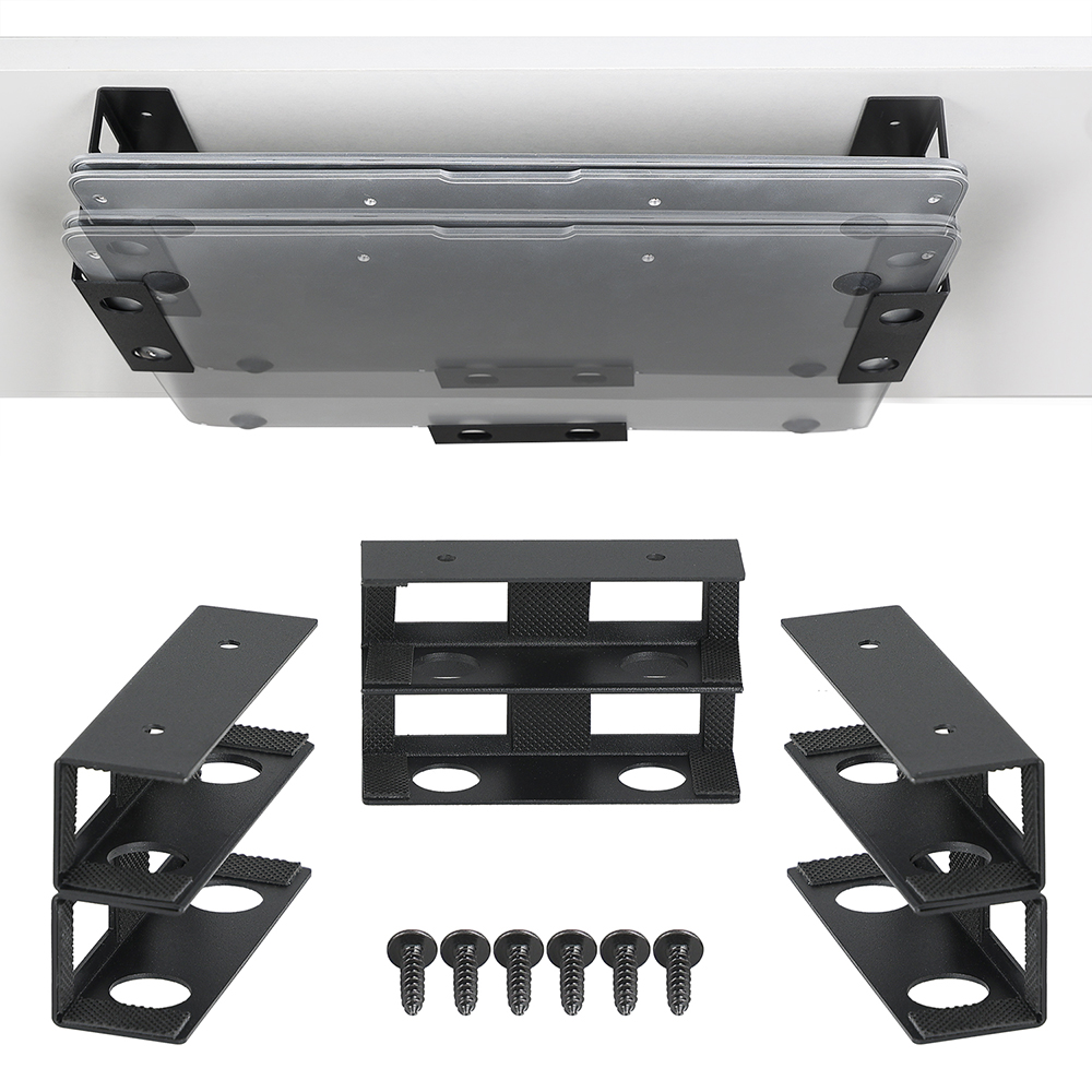 Screw Organizer Kit - Doppeldecker-Laptophalterung unter dem Schreibtisch mit Schraube,