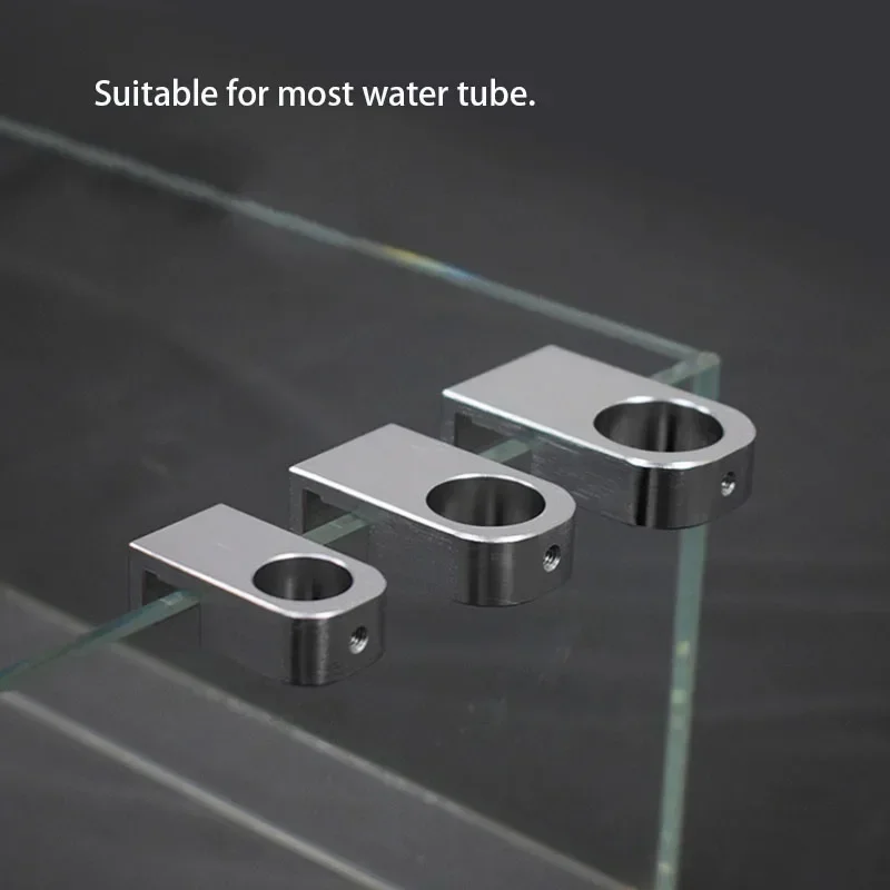 Pipe Clamp Bar - Aluminiumlegierung Aquarium Wasserrohrhalter Wasserleitung Schlauchhalterung für