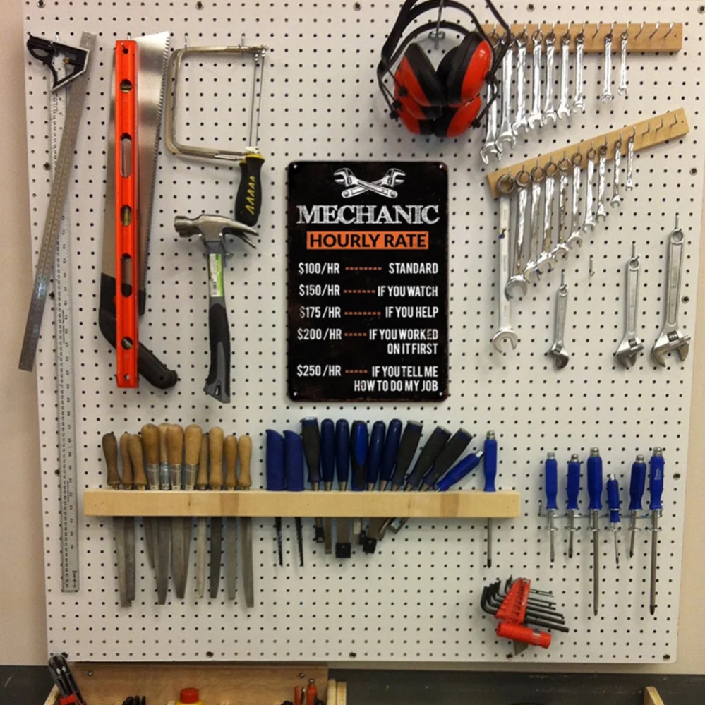 Vintage Mechanic Hour Rate Sig – Workshop Tools Hours Bewertung und Preis