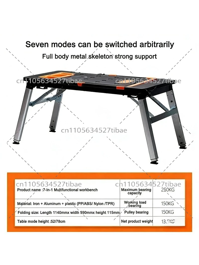 7-in-1 Tragbare Klappbare Werk – Workbench Portable Fold Bewertung und Preis