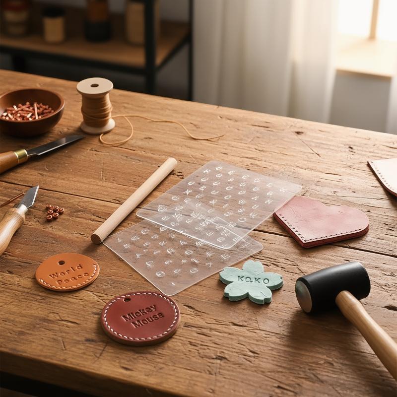 Transparentes Leder-Buchstaben – Tools Set Workshop Bewertung und Preis