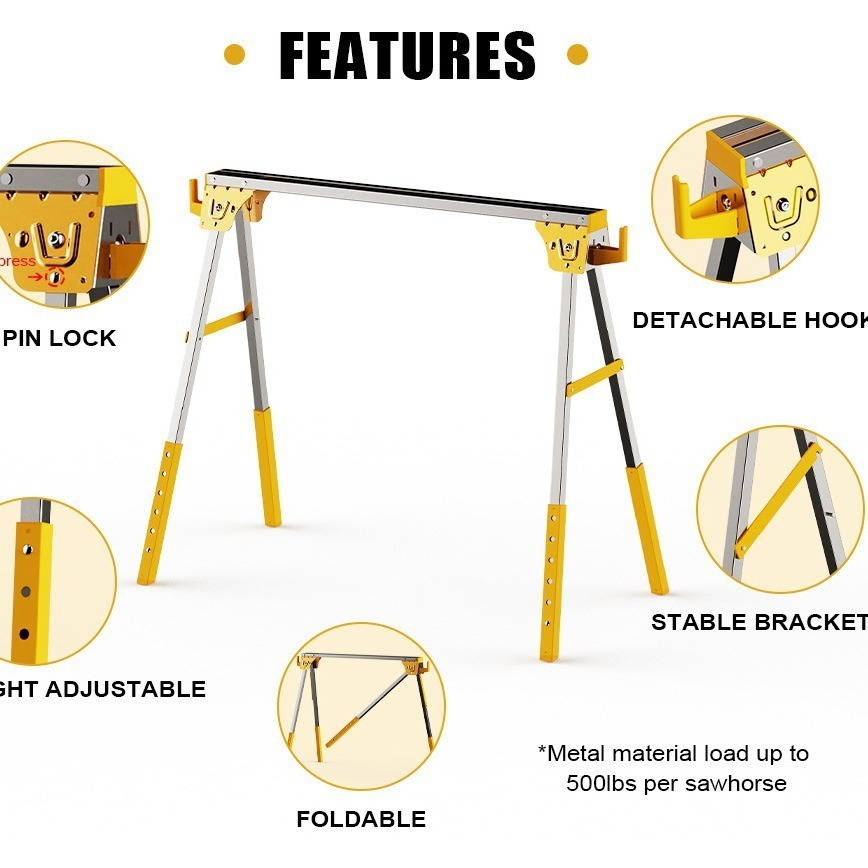 Sägepferd/Sägeständer aus Meta – Workbench Portable Fold Bewertung und Preis
