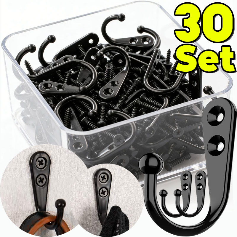Schwarze Metallhaken mit Schra – Screw Organizer Kit Bewertung und Preis
