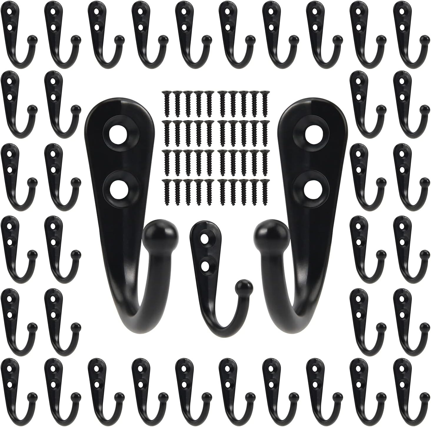 Schwarze Metallhaken mit Schra – Screw Organizer Kit Bewertung und Preis