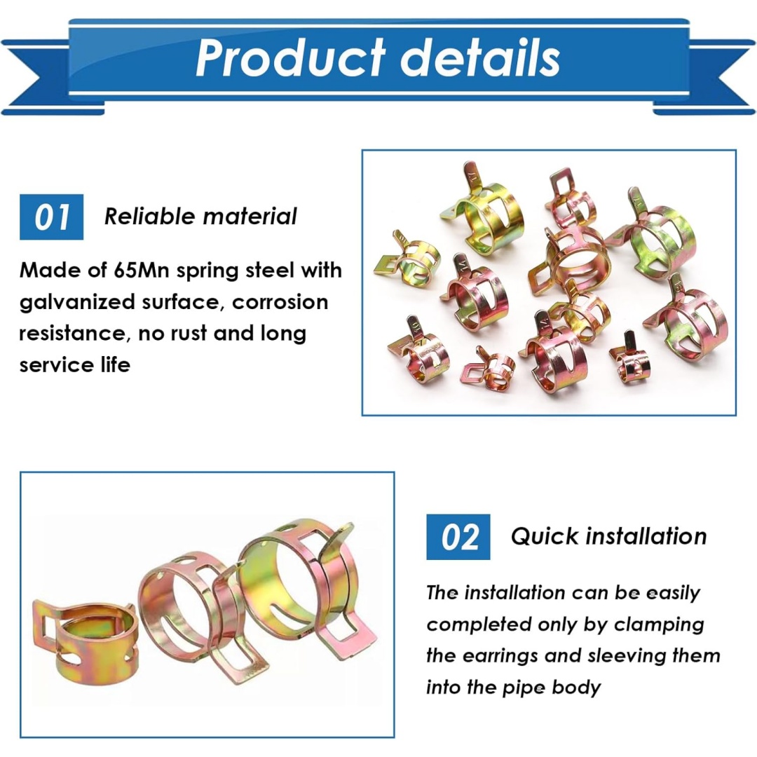 50 Stück Befestigungsklammern  – Pipe Clamp Bar Bewertung und Preis